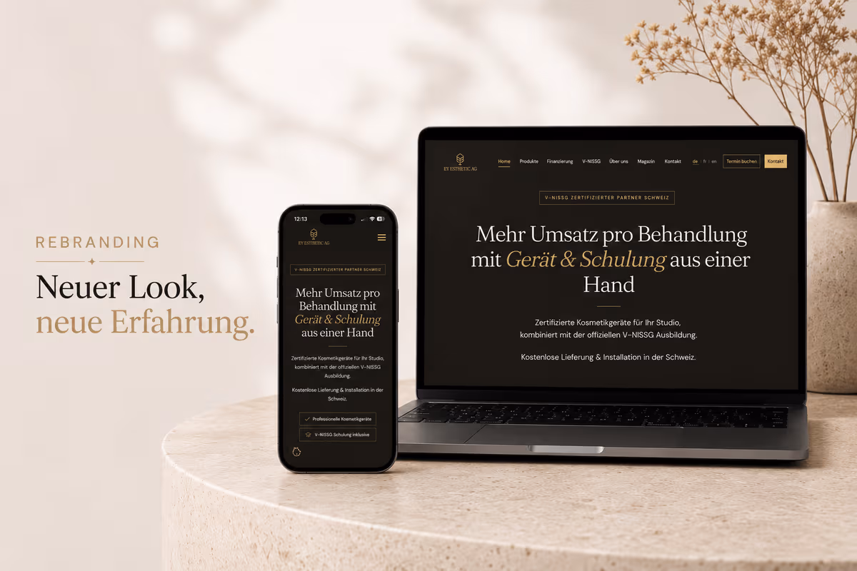 EY Esthetic AG — Website